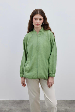 Bomber Kadın Ceket Yeşil - Fahhar Design