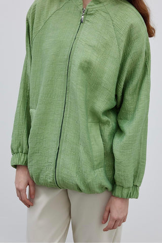 Bomber Kadın Ceket Yeşil - Fahhar Design