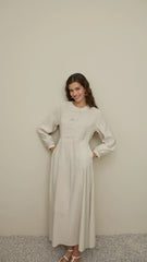 Brit Detaylı Modal Elbise Taş