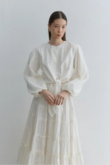 Brit Button-down Top White