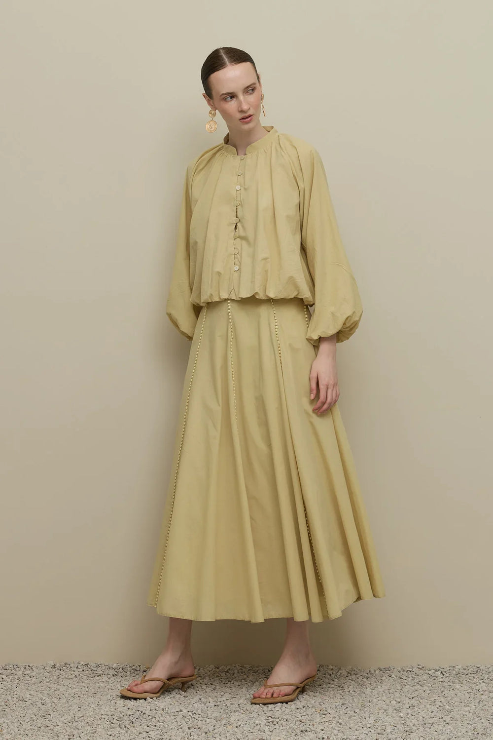 Britli Balloon Shirt Light Yellow