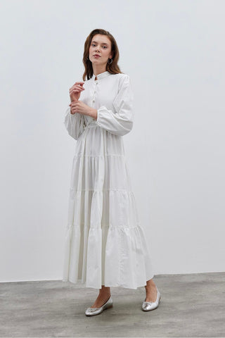 Britli Elbise Ekru - Fahhar Design