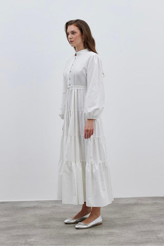Britli Elbise Ekru - Fahhar Design