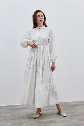 Britli Elbise Ekru - Fahhar Design