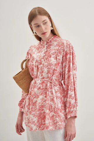 Britli Gömlek Bordo - Fahhar Design