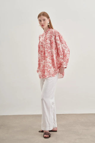 Britli Gömlek Bordo - Fahhar Design