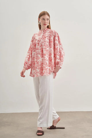 Britli Gömlek Bordo - Fahhar Design