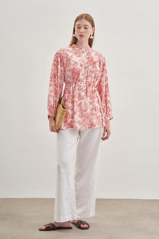 Britli Gömlek Bordo - Fahhar Design