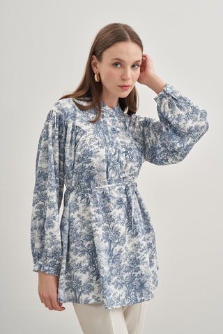 Britli Gömlek Koyu Mavi - Fahhar Design