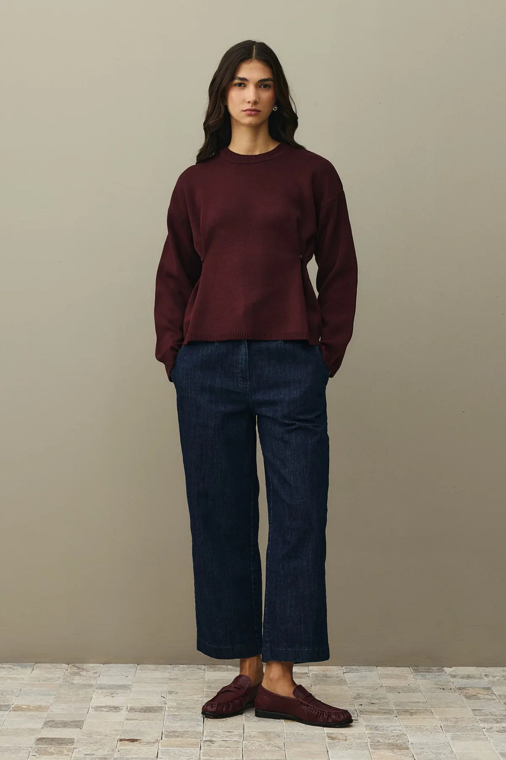 Britli Sweater Claret Red