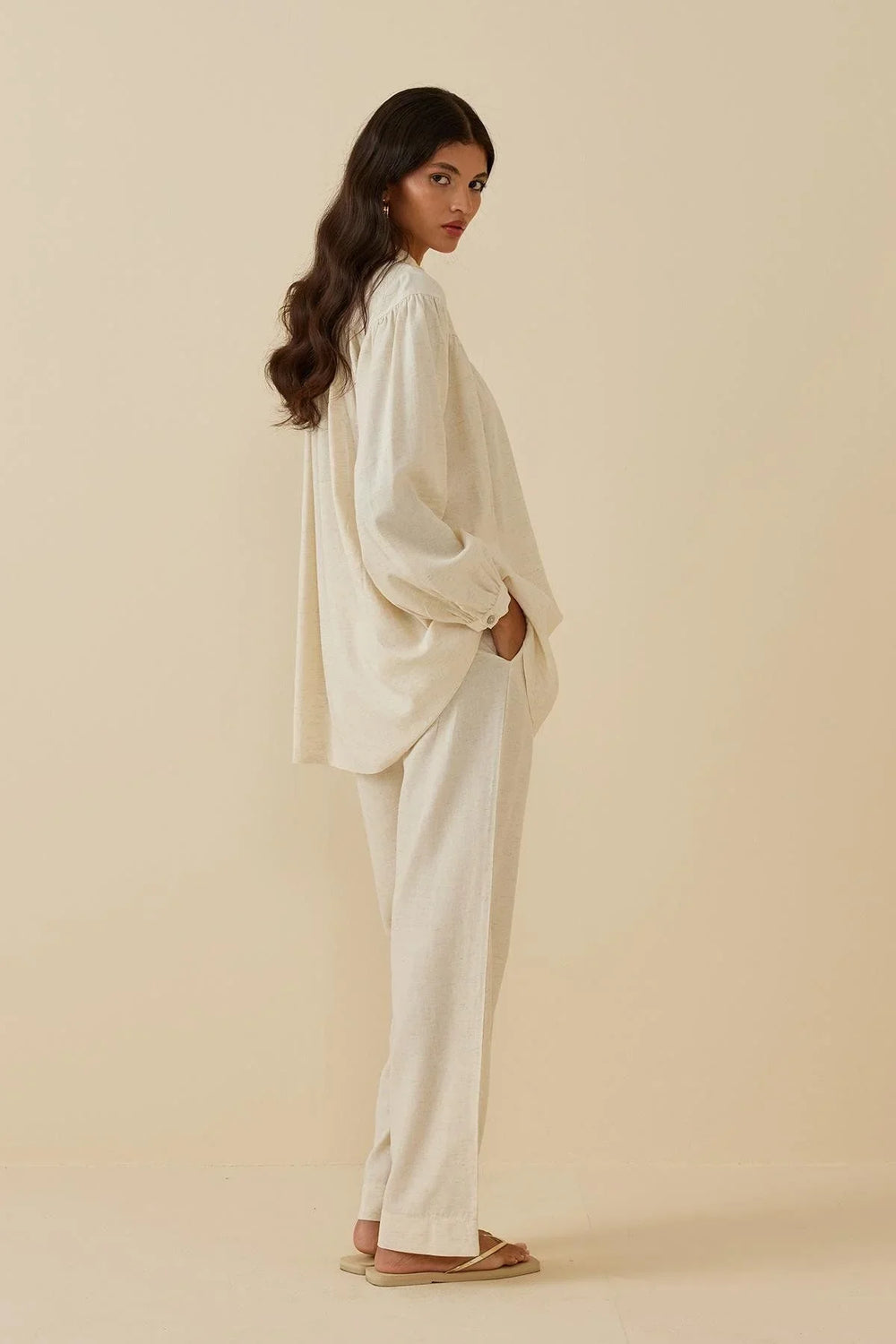 Britli Linen Shirt Beige