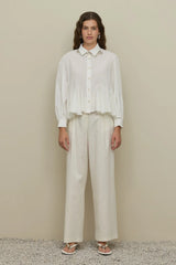 Bürümcük Godeli Shirt Ecru