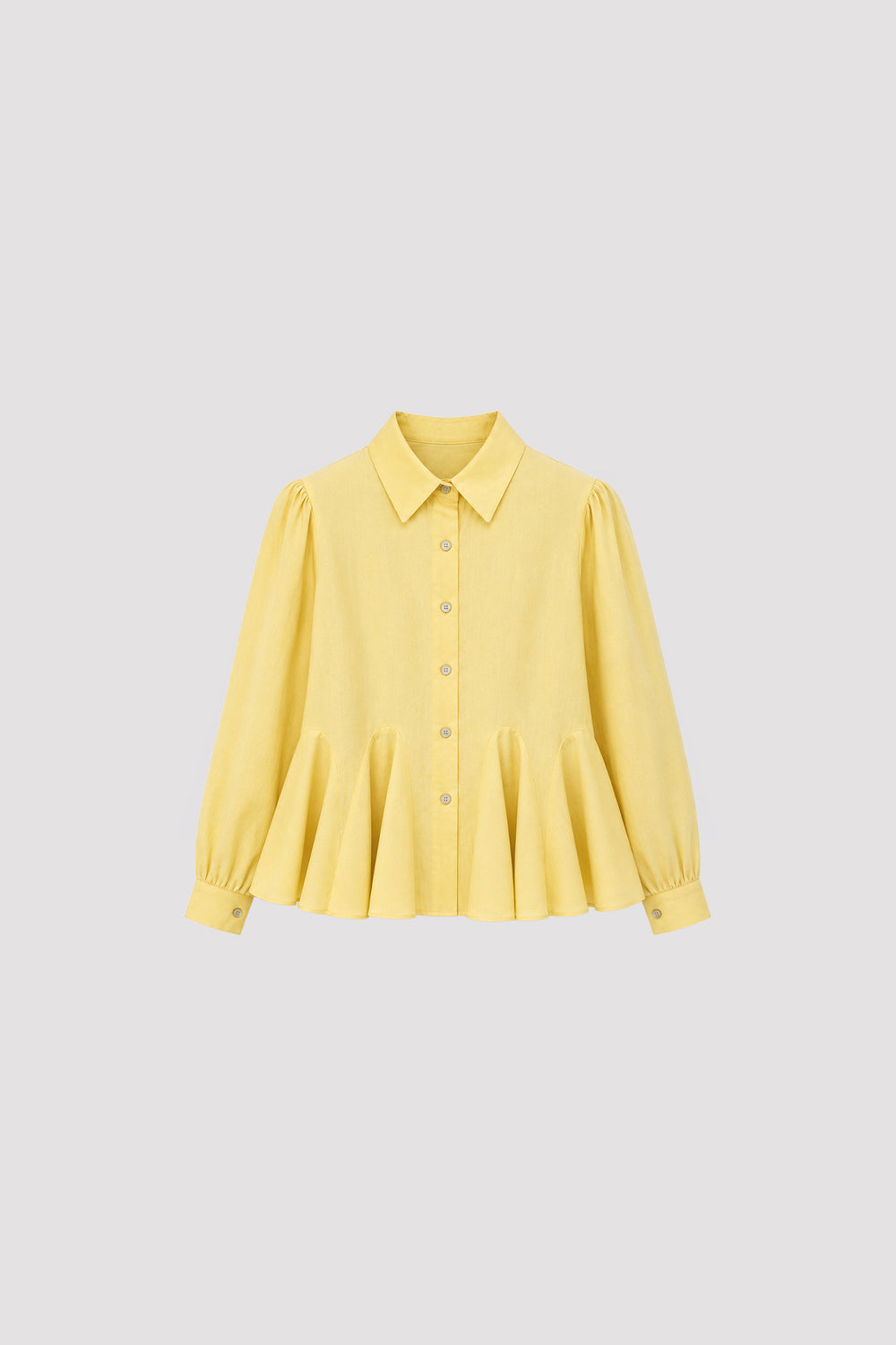 Bürümcük Godeli Shirt Yellow