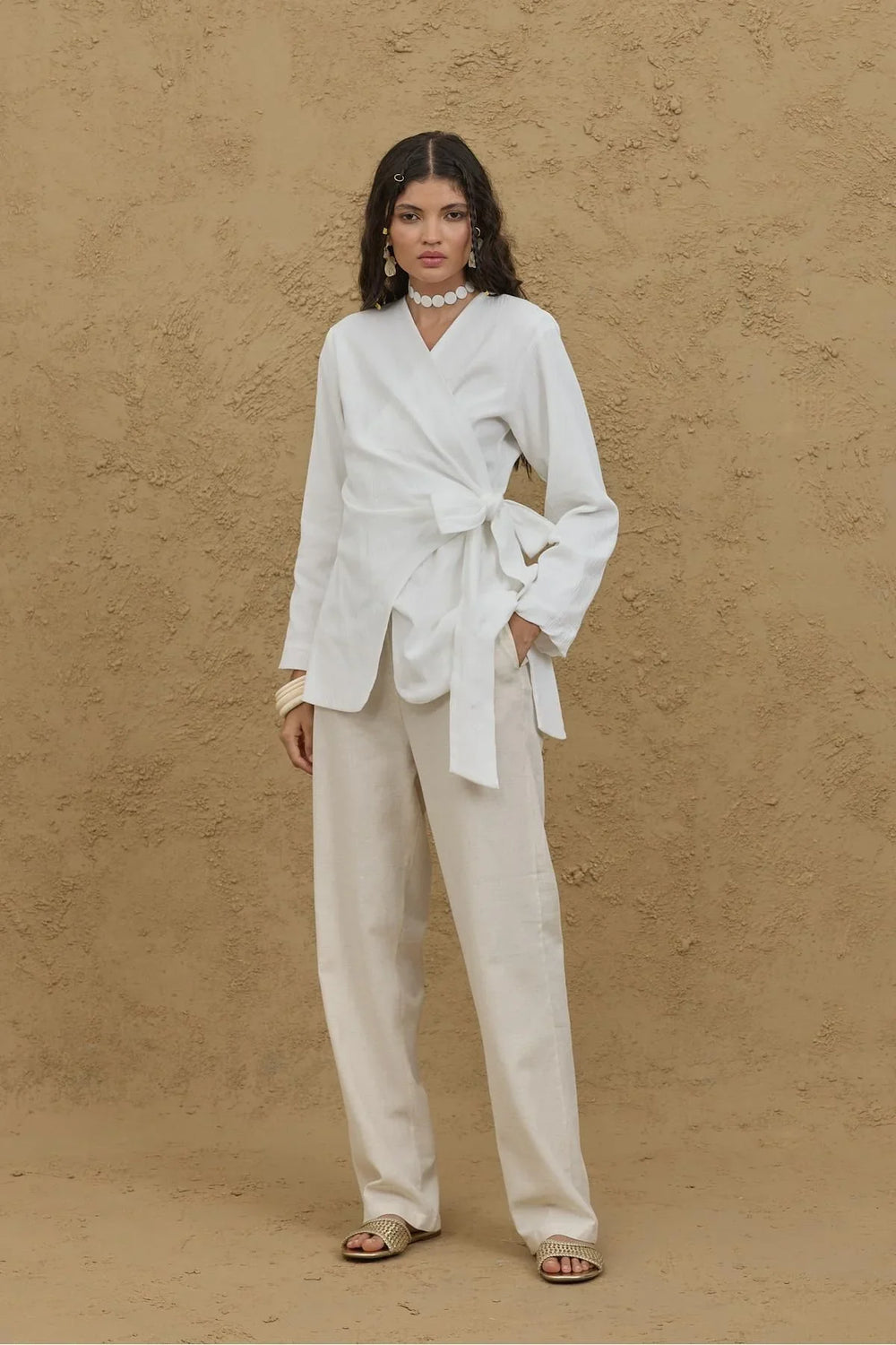 Bürümcük Kimono Shirt Ecru
