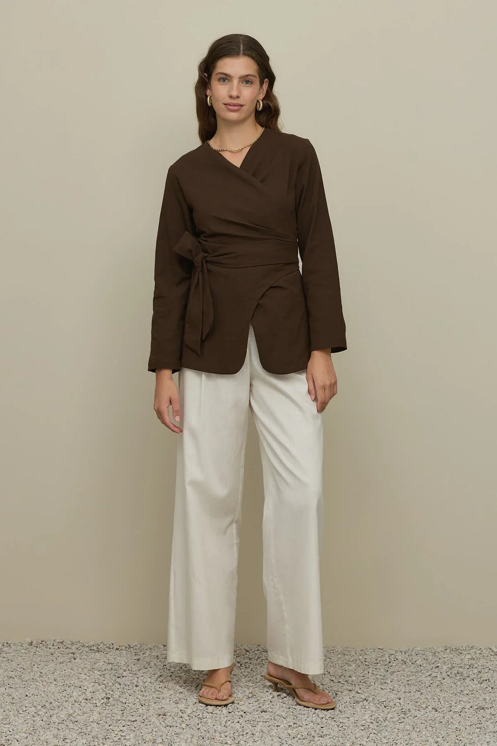 Bürümcük Kimono Shirt Dark Brown
