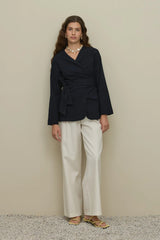 Bürümcük Kimono Gömlek Lacivert