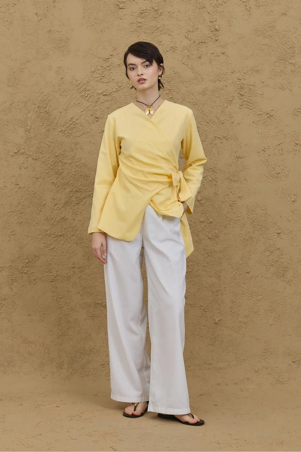 Blush Kimono Shirt Yellow