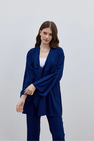 Bürümcük Kimono Takım Lacivert - Fahhar Design