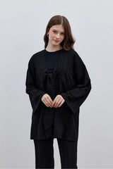 Bürümcük Kimono Suit Black