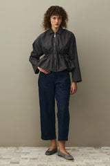 Büzgülü Balon Ceket Antrasit