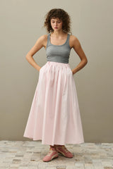 Büzgülü Etek Pembe