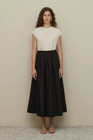Gathered Skirt Black
