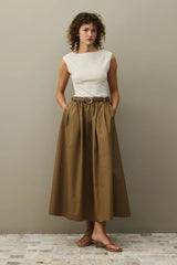 Büzgülü Etek Vizon