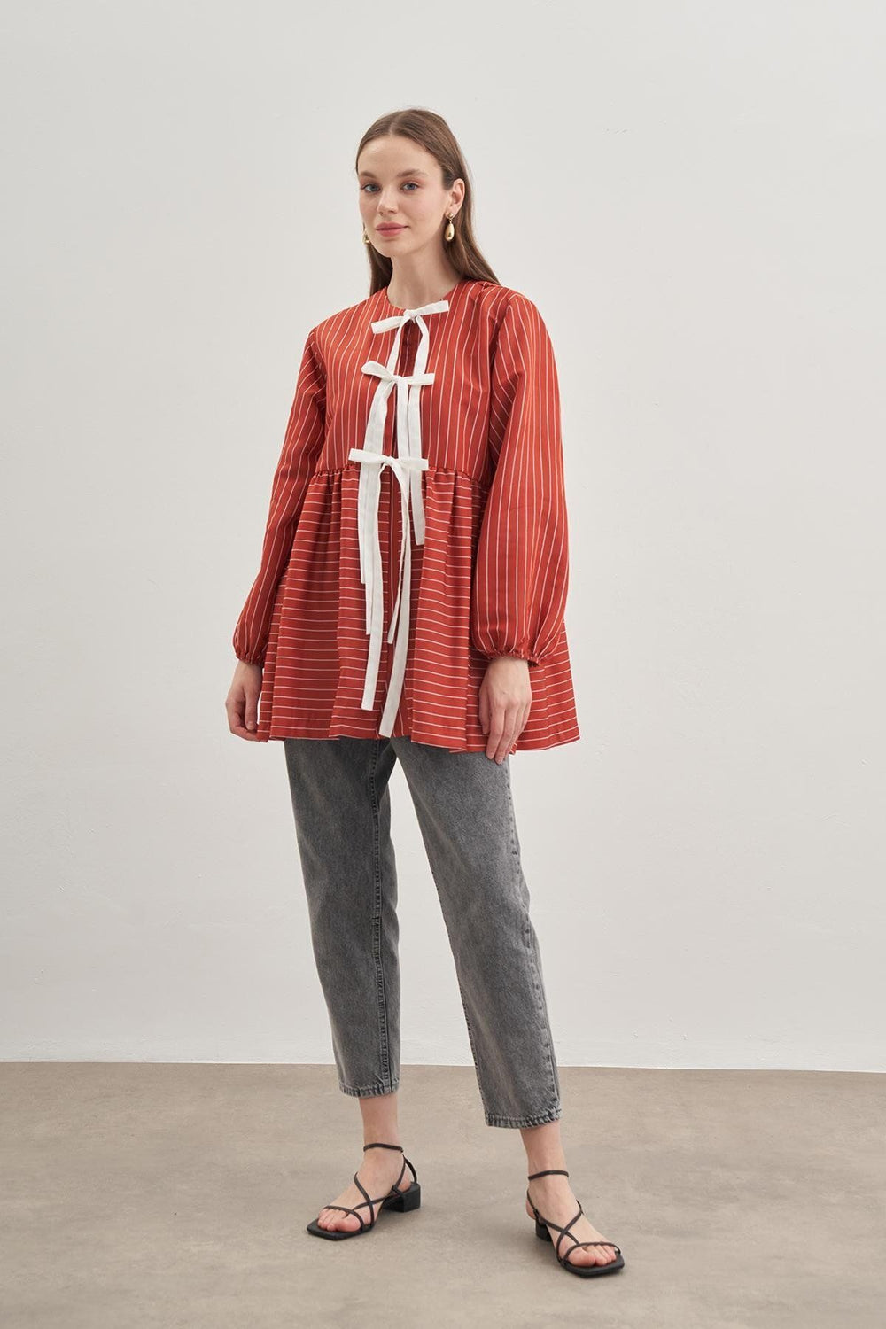 Pleated Kimono Red