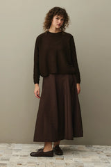 Büzgülü Viscone Kazak Kahverengi