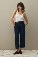 Carrot Denim Pants Navy Blue