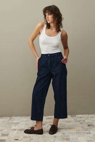 Carrot Denim Pantolon Lacivert