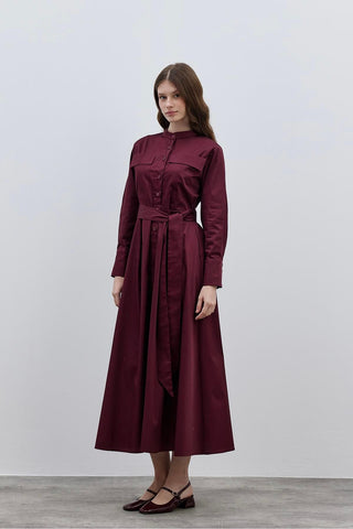Cepli Elbise Bordo - Fahhar Design
