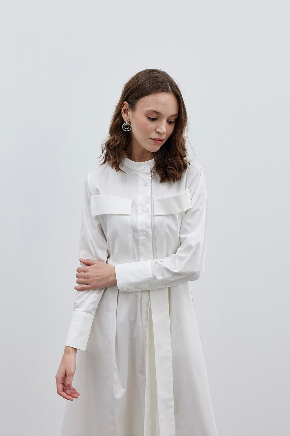 Pocket Dress Ecru
