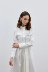 Pocket Dress Ecru
