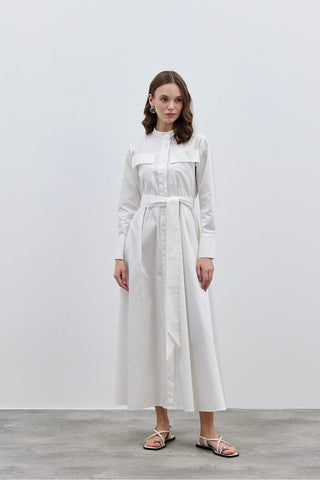 Cepli Elbise Ekru - Fahhar Design