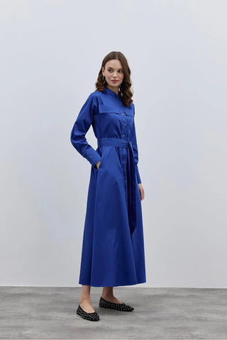 Cepli Elbise Lacivert - Fahhar Design
