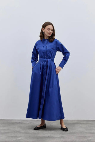 Cepli Elbise Lacivert - Fahhar Design
