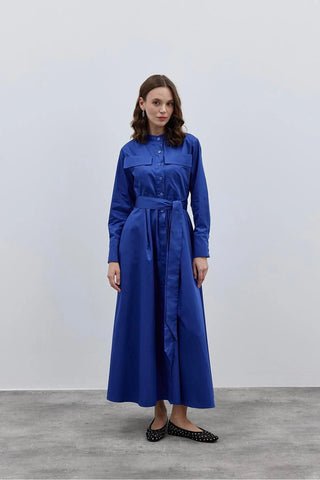 Cepli Elbise Lacivert - Fahhar Design