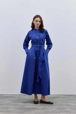Cepli Elbise Lacivert - Fahhar Design