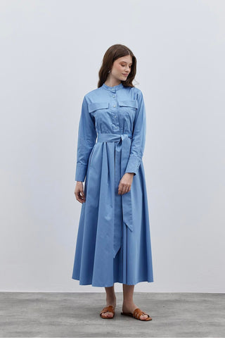 Cepli Elbise Mavi - Fahhar Design