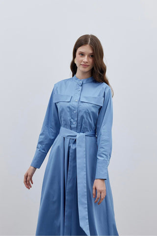 Cepli Elbise Mavi - Fahhar Design