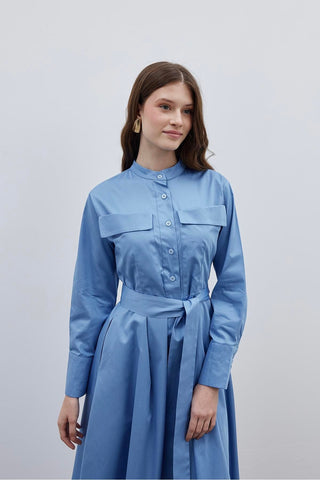Cepli Elbise Mavi - Fahhar Design