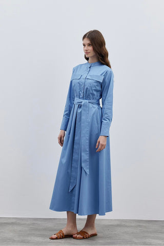 Cepli Elbise Mavi - Fahhar Design