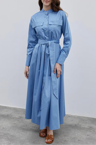 Cepli Elbise Mavi - Fahhar Design