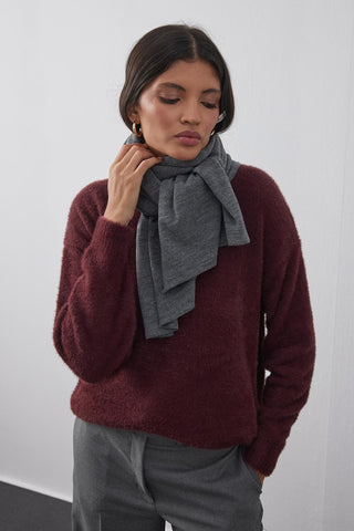 Double Layer Scarf Anthracite