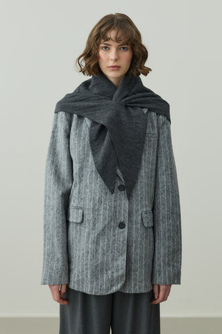 Çift Kat Fular Atkı Antrasit