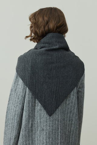 Çift Kat Fular Atkı Antrasit