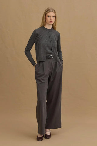 Çift Pilili Pantolon Antrasit - Fahhar Design