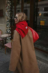 Çift Yönlü Atkı Bordo- Kırmızı