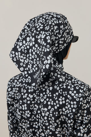 Çıtır Çiçek Desen Bandana Siyah